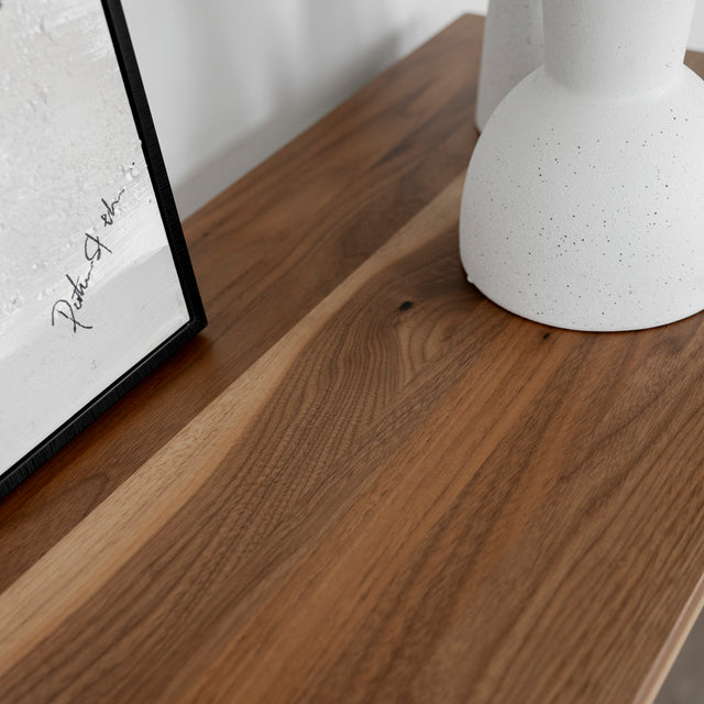 Table console en noyer naturel - Vérona