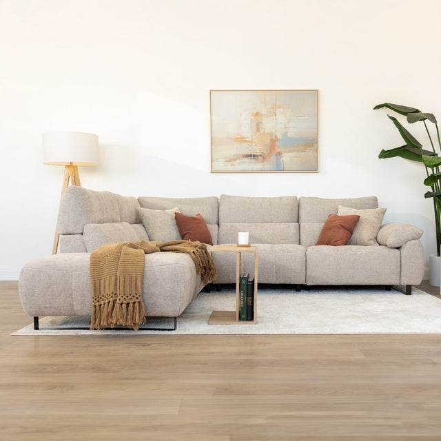 modulaire inclinable tampa en tissu gris