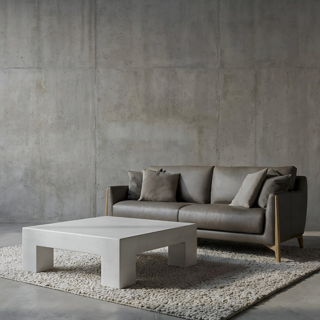 Canapé Aidan en cuir morille