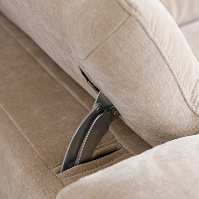Austin reclining sectional in coffee leather