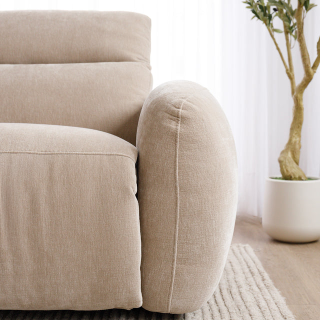 Austin reclining sectional in coffee leather