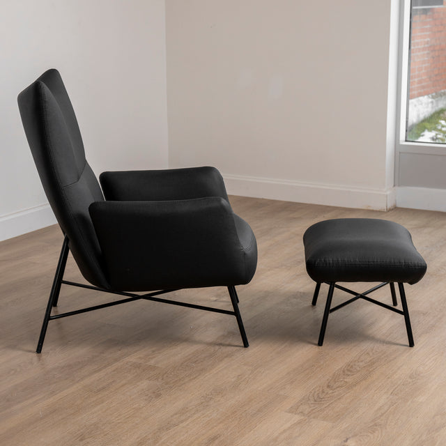 Ralph Armchair and Ottoman Set