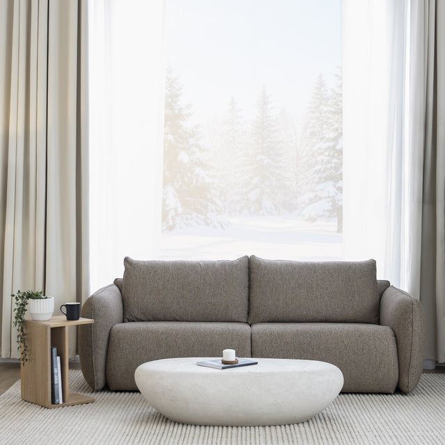 Canapé Davis en tissu macadame