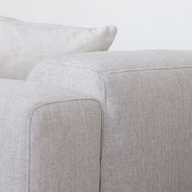 Emma modular in pale greige fabric 