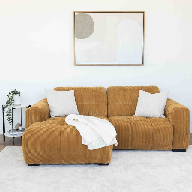 Sectionnel inclinable Esther en velours