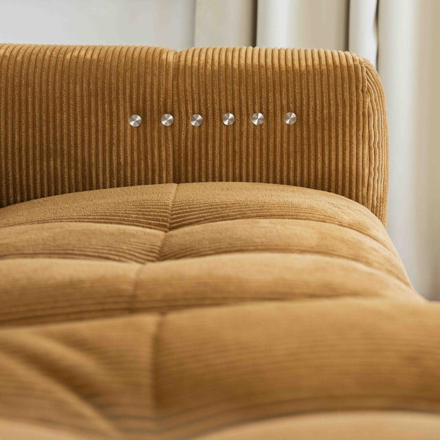 Sectionnel inclinable Esther en velours