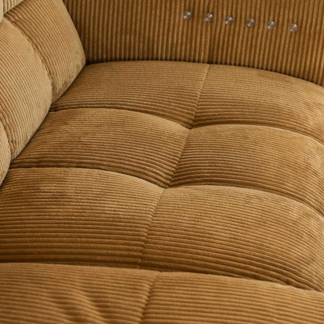 Sectionnel inclinable Esther en velours