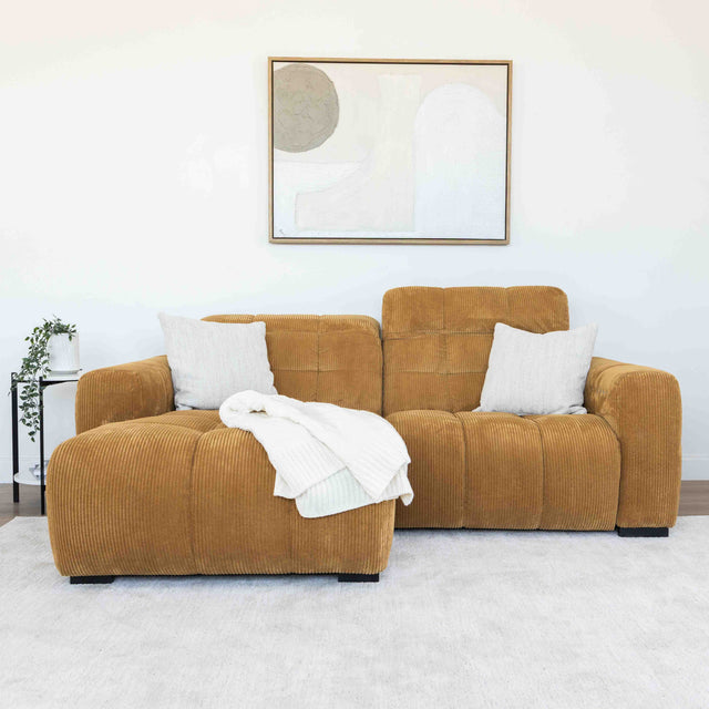 Esther modular sofa in umber corduroy