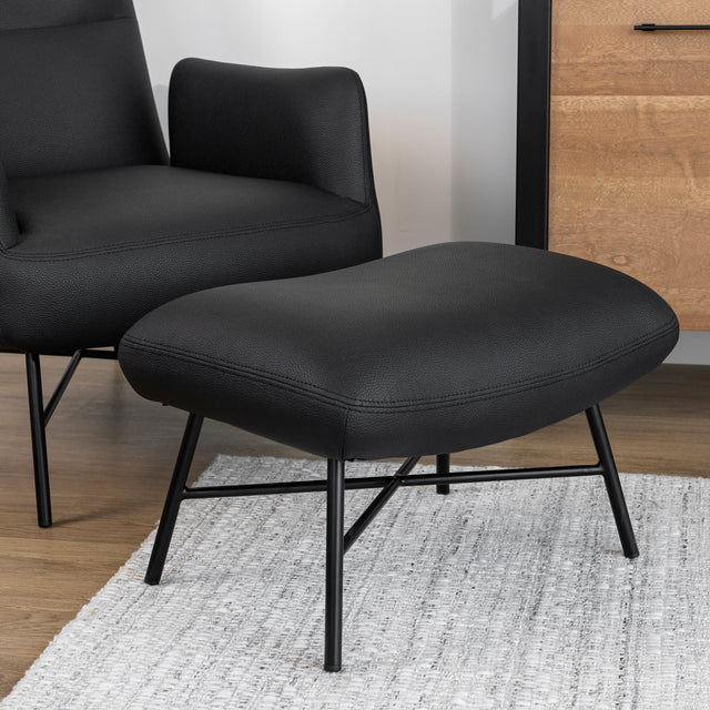 Ensemble Fauteuil et ottoman Ralph