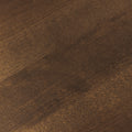 Commode double en bois brun foncé à 6 tiroirs au design contemporain pour chambre à coucher.