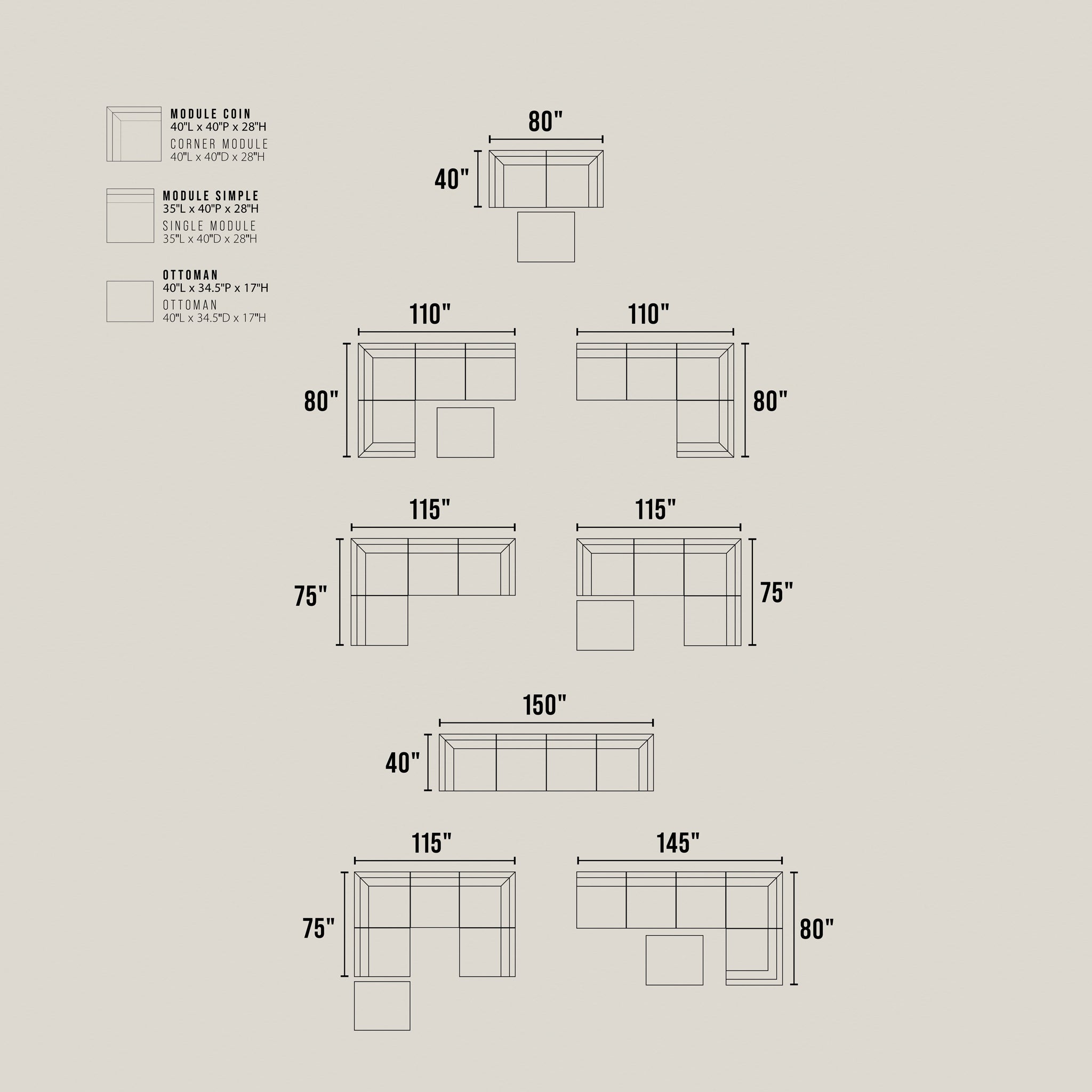 Maverick Modular sofa – LUSINE