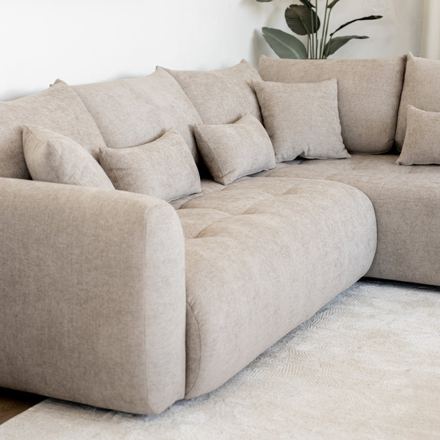 Modulaire Laurent en tissu sable fin