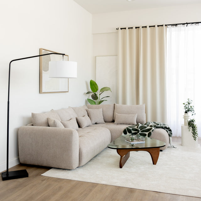 Modulaire Laurent en tissu sable fin