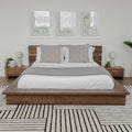 Lit Esterel en noyer naturel | Esterel bed in natural walnut