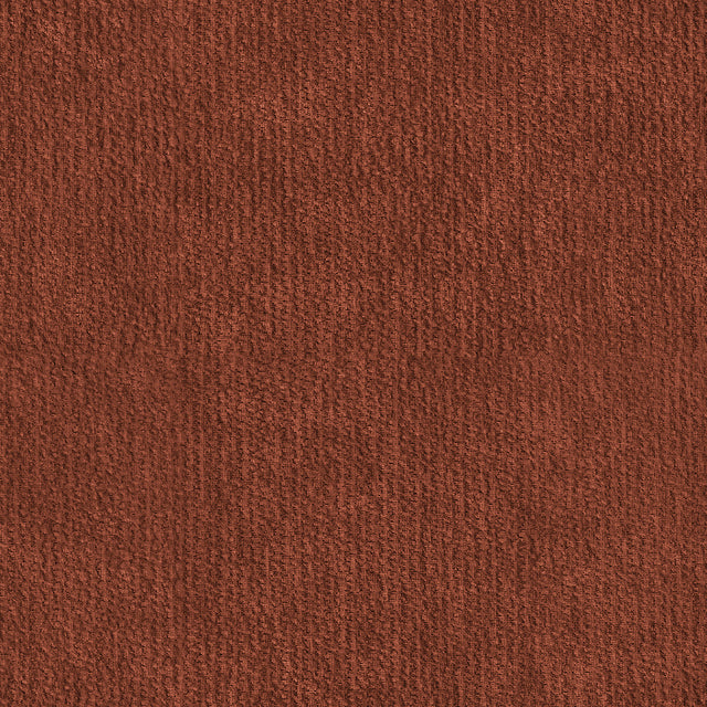 Texture de tissu terracotta pour fauteuil ou pouf, finition douce et résistante adaptée à un usage quotidien.