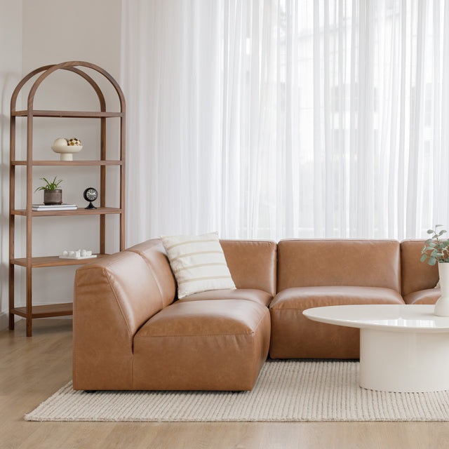 Modulaire Maverick en cuir bourbon