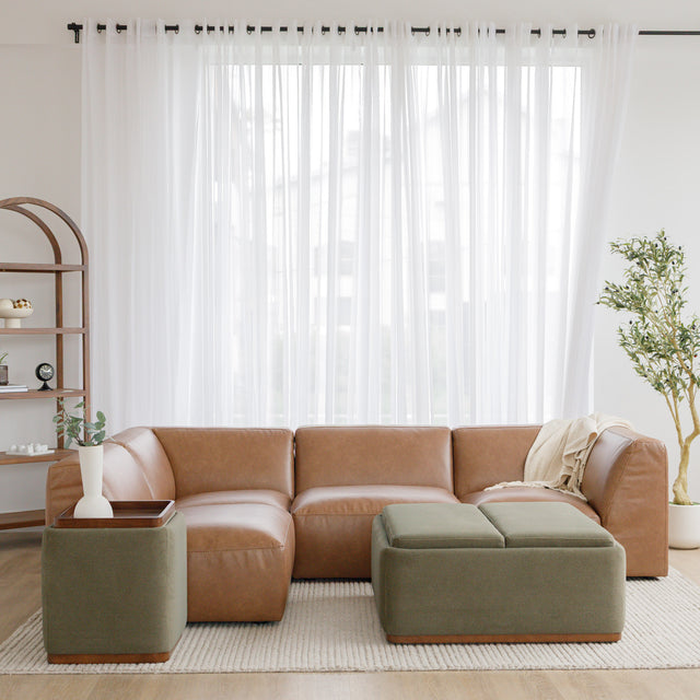 Modulaire Maverick en cuir bourbon