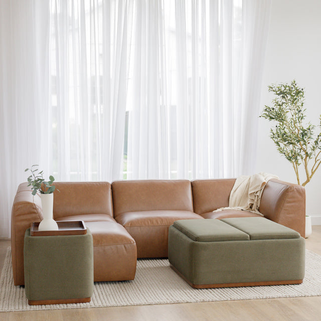 Modulaire Maverick en cuir bourbon