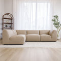 sofa modulaire beige en L 