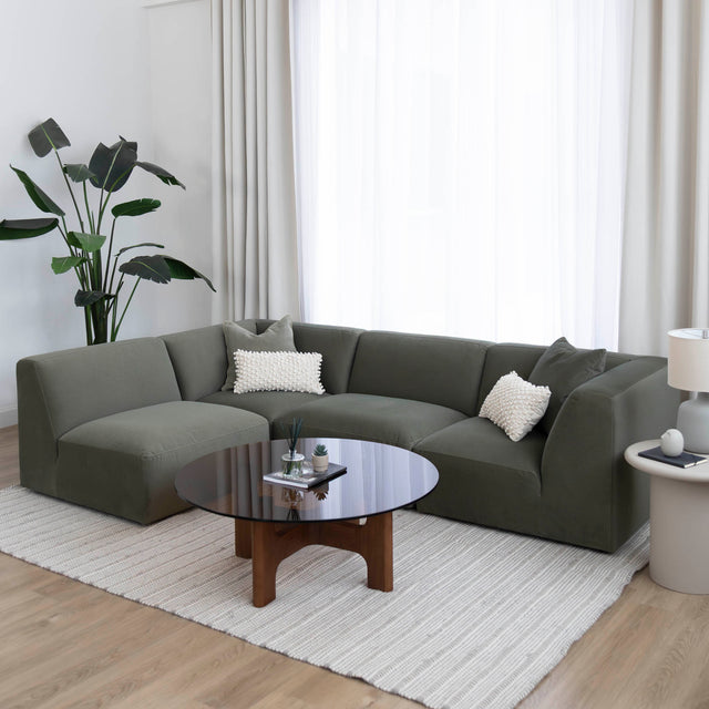 Modulaire Maverick en tissu vert feutré