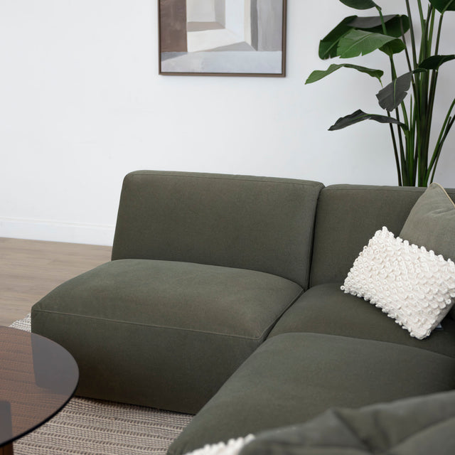 Modulaire Maverick en tissu vert feutré