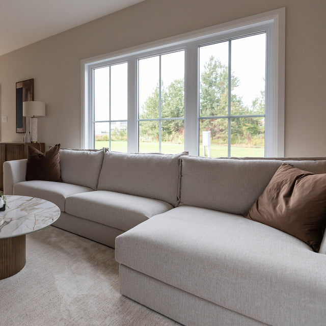 Modulaire Milan en tissu greige pâle