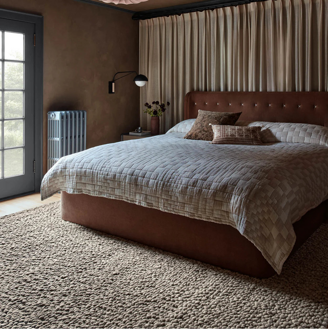 Lana rug in beige wool