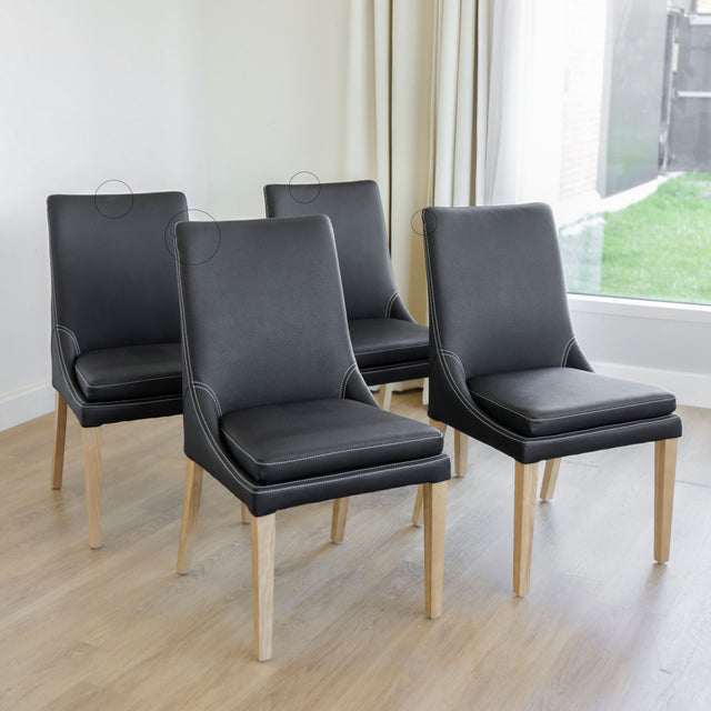 Ensemble de 4 chaises de cuisine - SINATRA