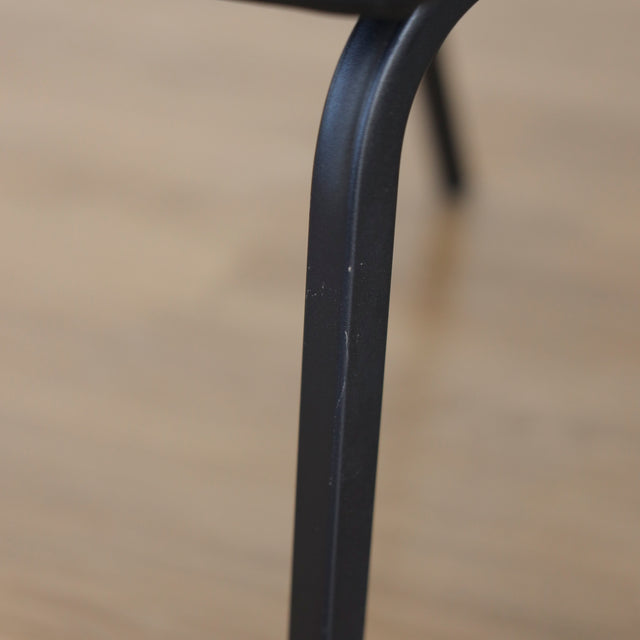 Ensemble de 2 chaises de cuisine Mcgill en cuir végane noir