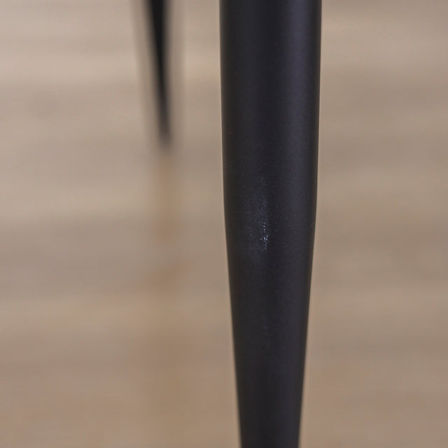 Ensemble de deux chaises Alice en cuir végane noir