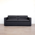 Canapé-lit (Queen) Amélia en cuir végane charcoal