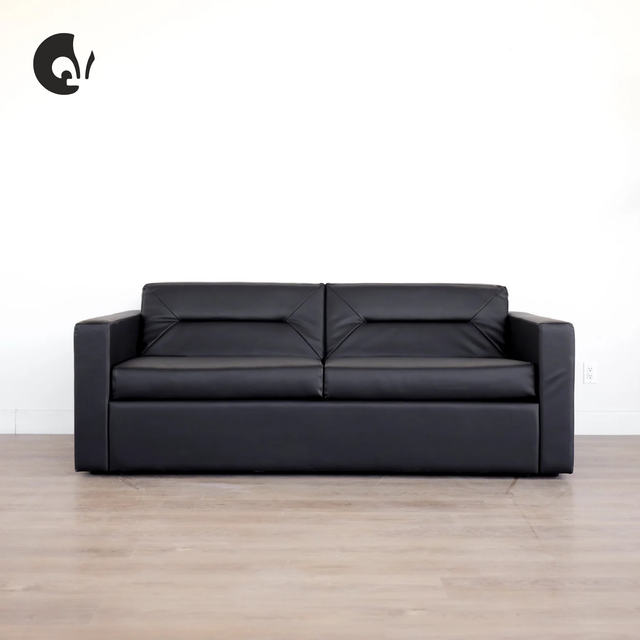 Canapé-lit en cuir végane - Amélia