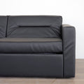 Canapé-lit (Queen) Amélia en cuir végane charcoal