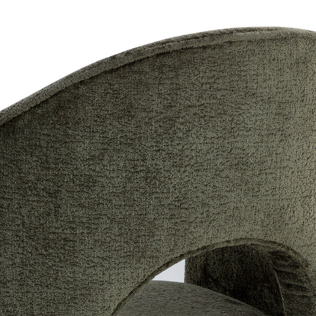 Chaise de cuisine en tissu olive foncé - Sofia