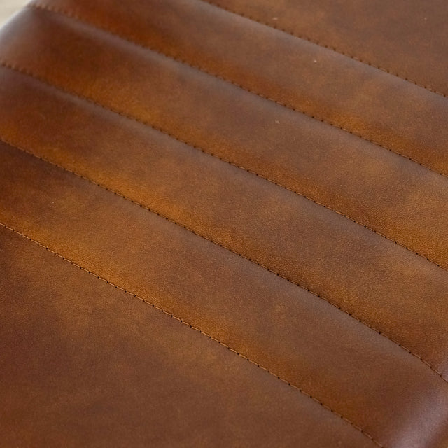 Chaise de cuisine en cuir végane cognac - Mcgill