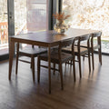 Table St-Martin en noyer sombre | St-Martin table in dark walnut.