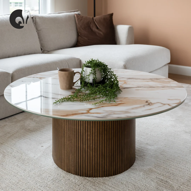 Pecan cherry wood coffee table - Willow