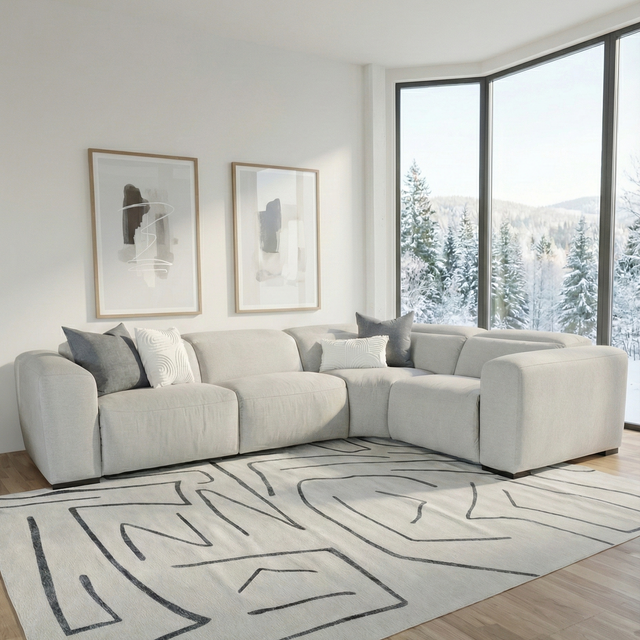 Modulaire Tampa en tissu gris