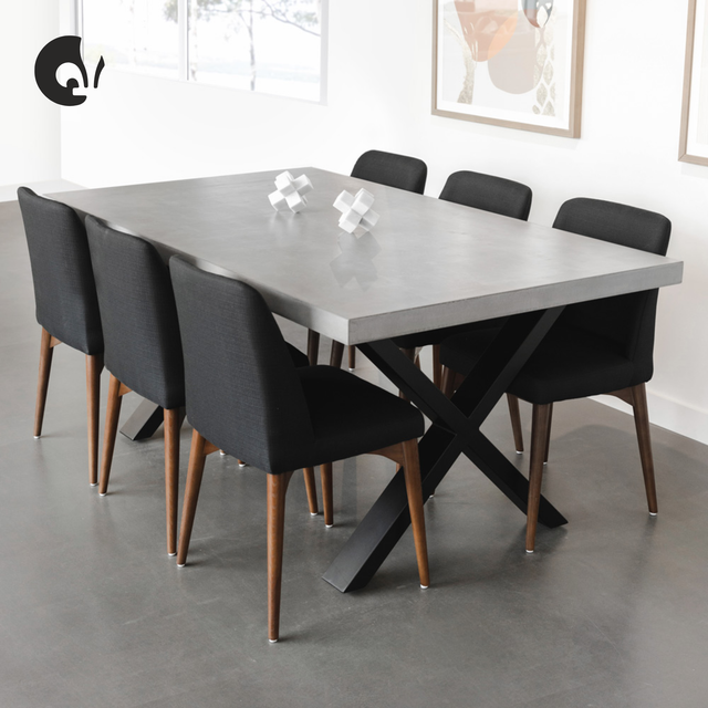 Table de cuisine en béton galet - ROCHEFORT